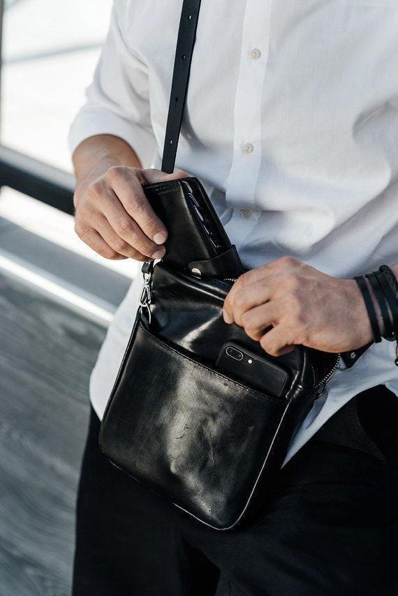 The Urban Slim Leather Crossbody Bag