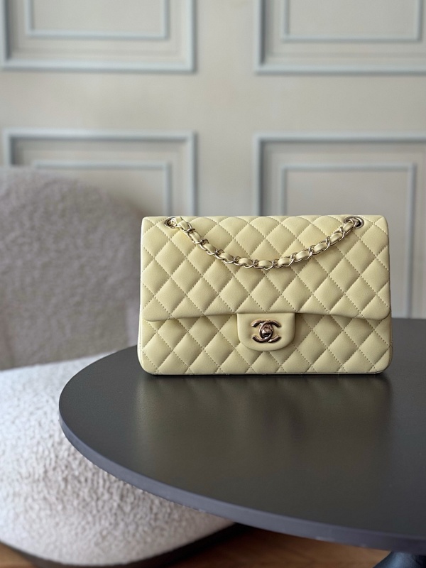 Chanel Classic Flap Bag Butter Yellow