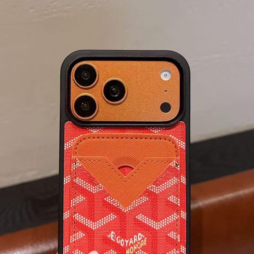 Goyard Classic Monogram Detachable Card Holder Wallet Luxury Phone Case