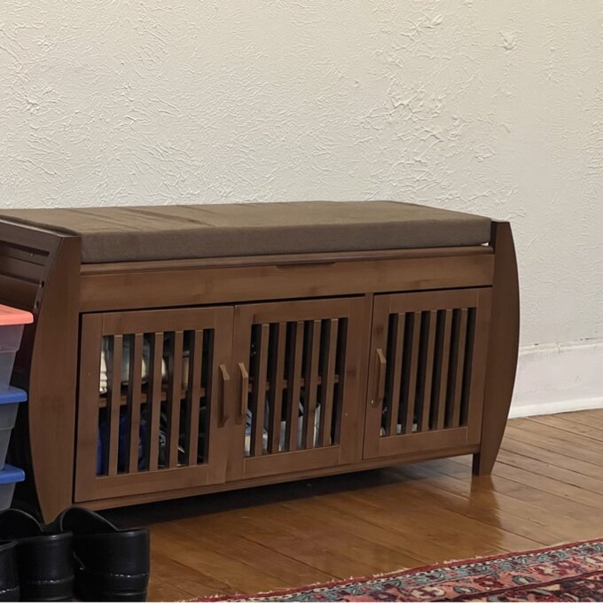 10 Pair Shoe Storage Bench