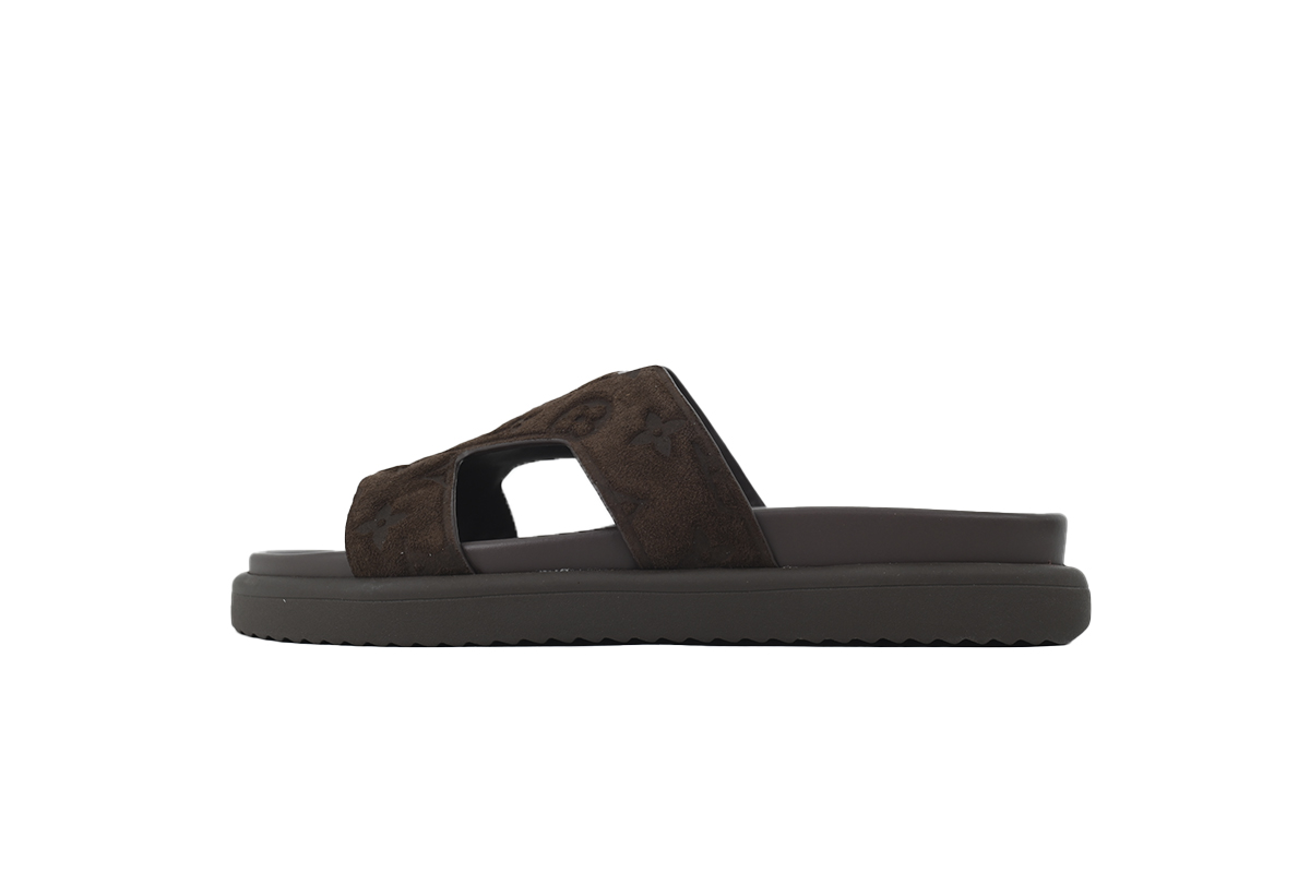 LOUIS VUITTON Oasis Mule Shoes Dark Brown