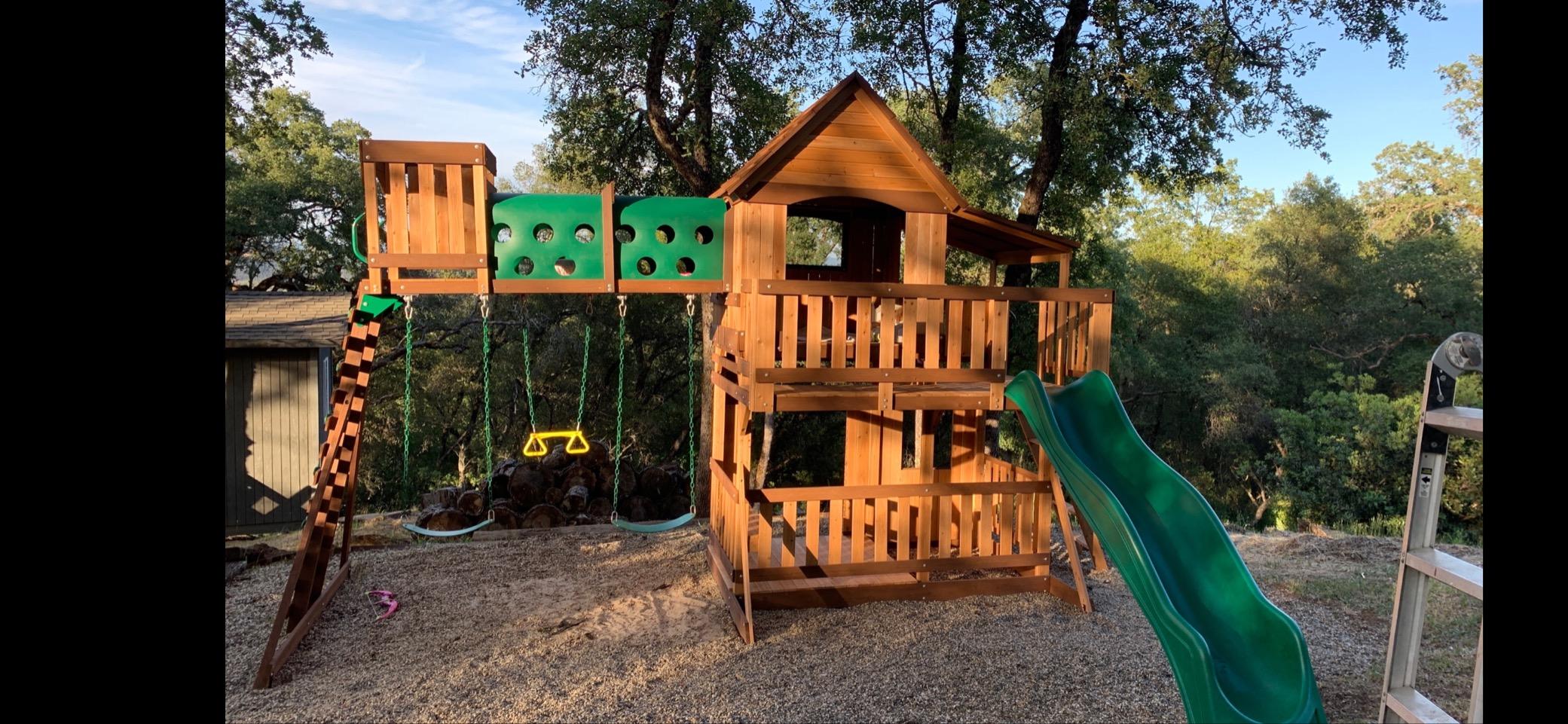 Woodridge Elite All Cedar Wood Swing Set