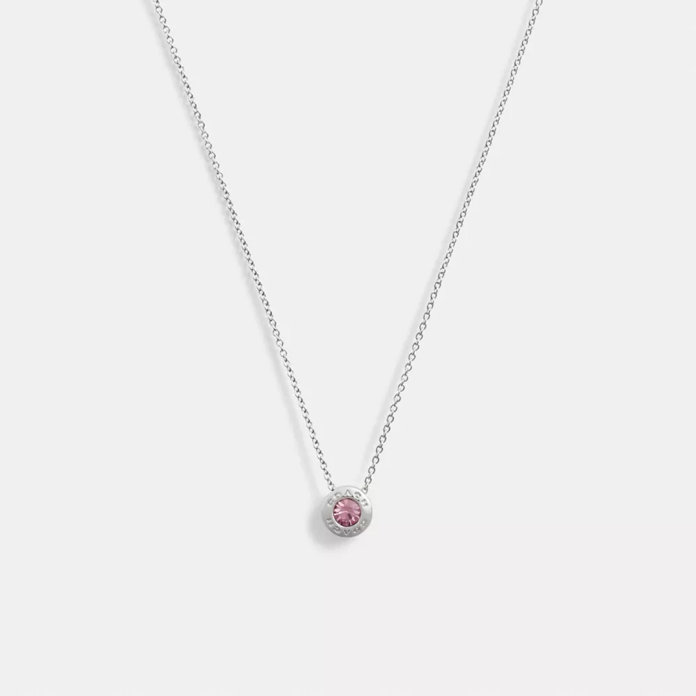 COAthtCH Open Circle Stone Necklace