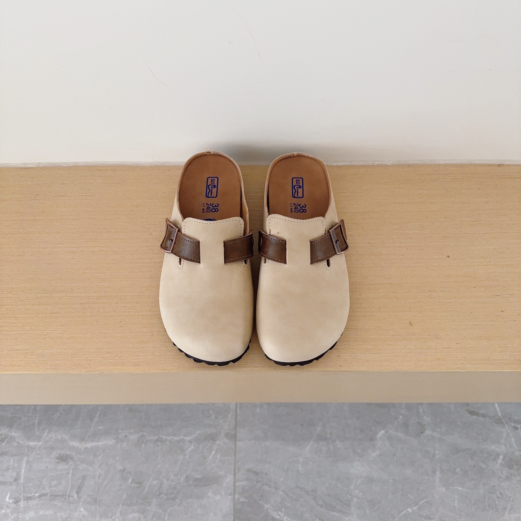Color-Block Birken-Style Clogs