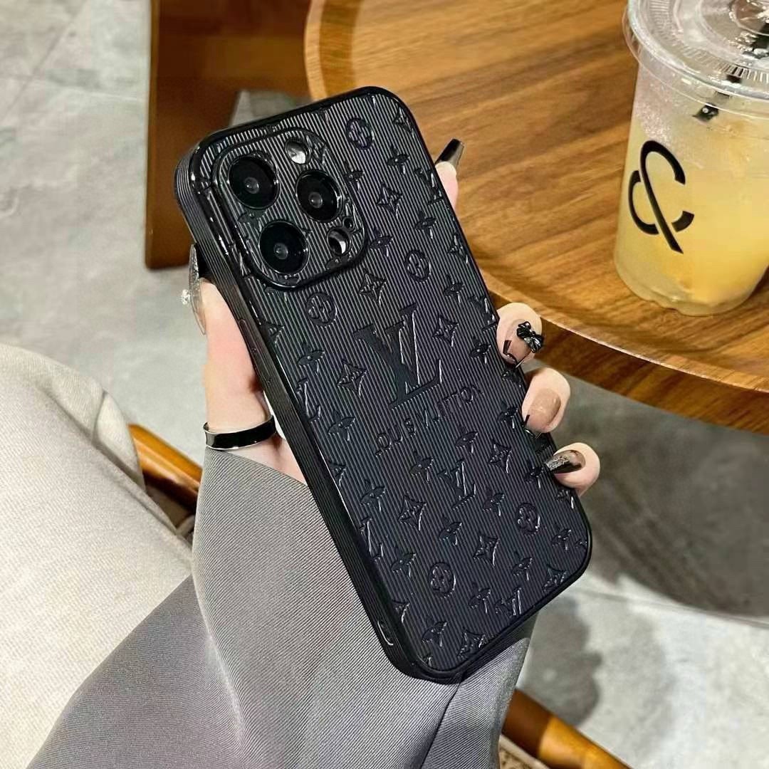 Louis Vuitton Embossed Monogram Vertical Stripe Luxury Phone Case