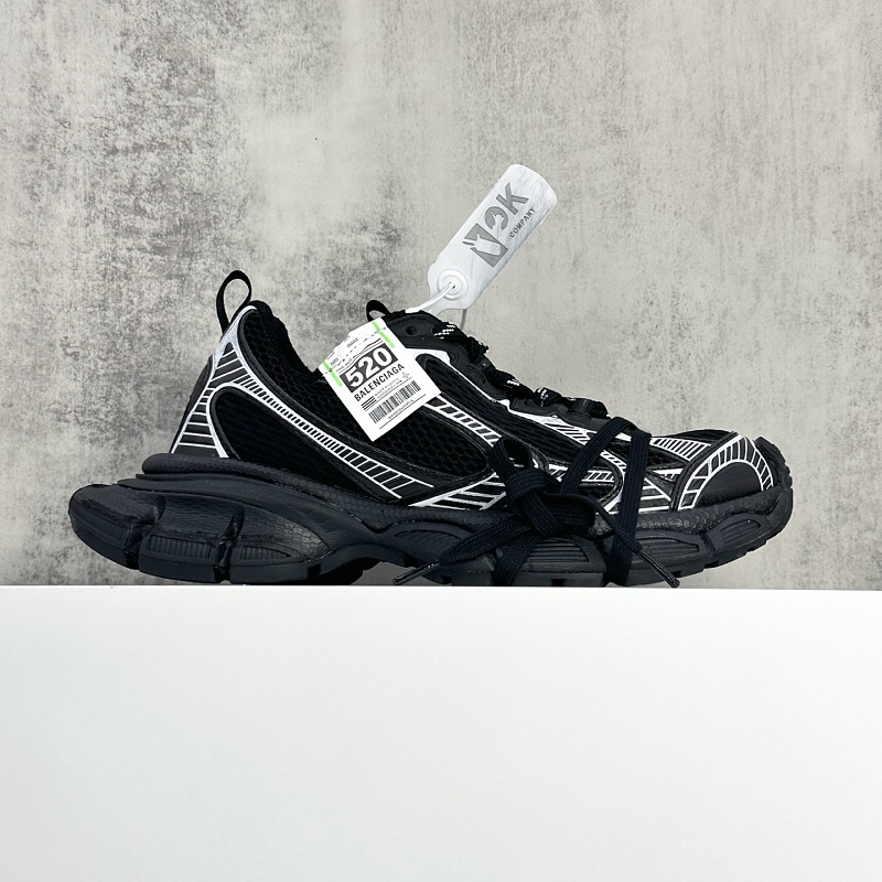 Balenciaga 3XL 520 Limited Edition Black Silver Sneakers