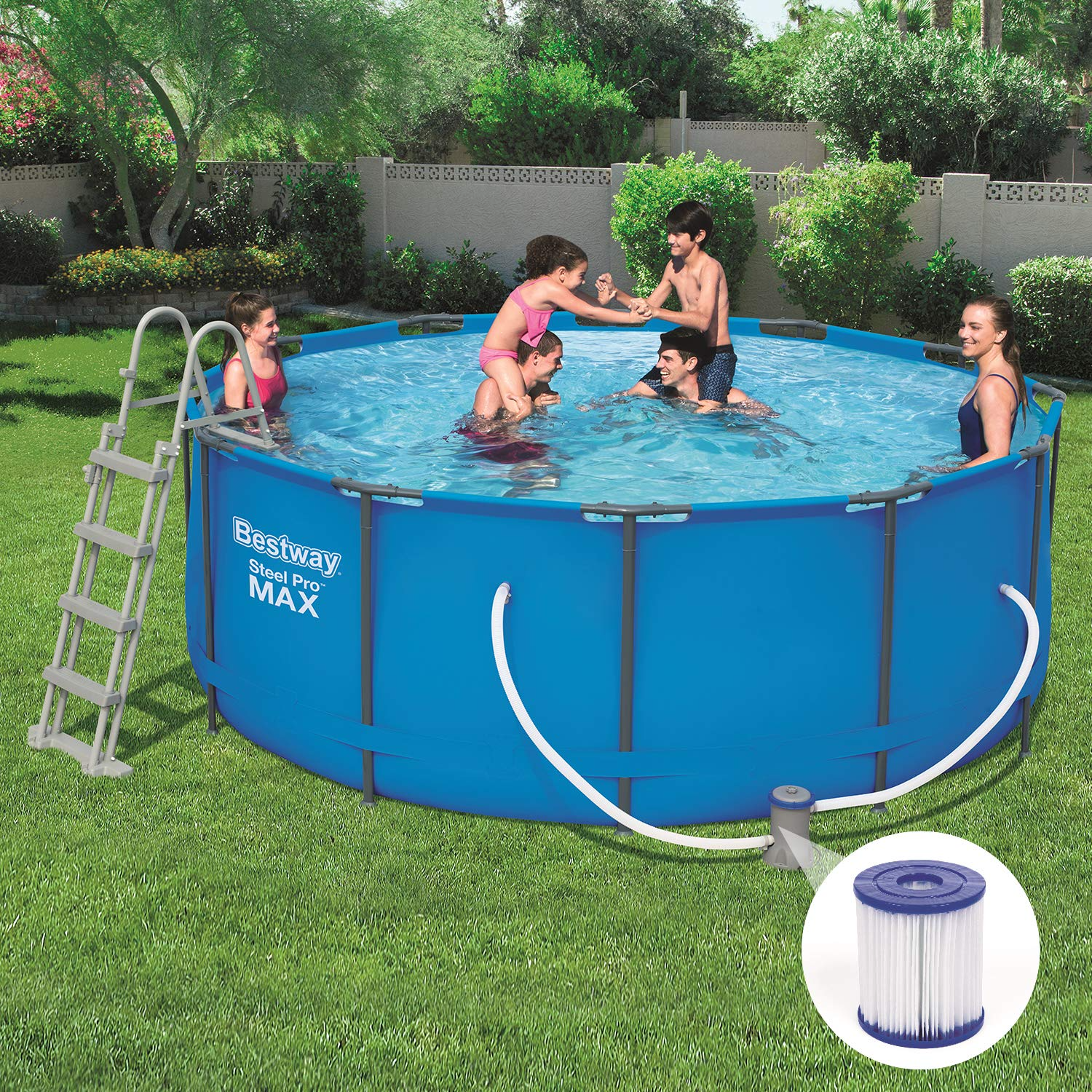 Round Frame Swimming Pool with Filter