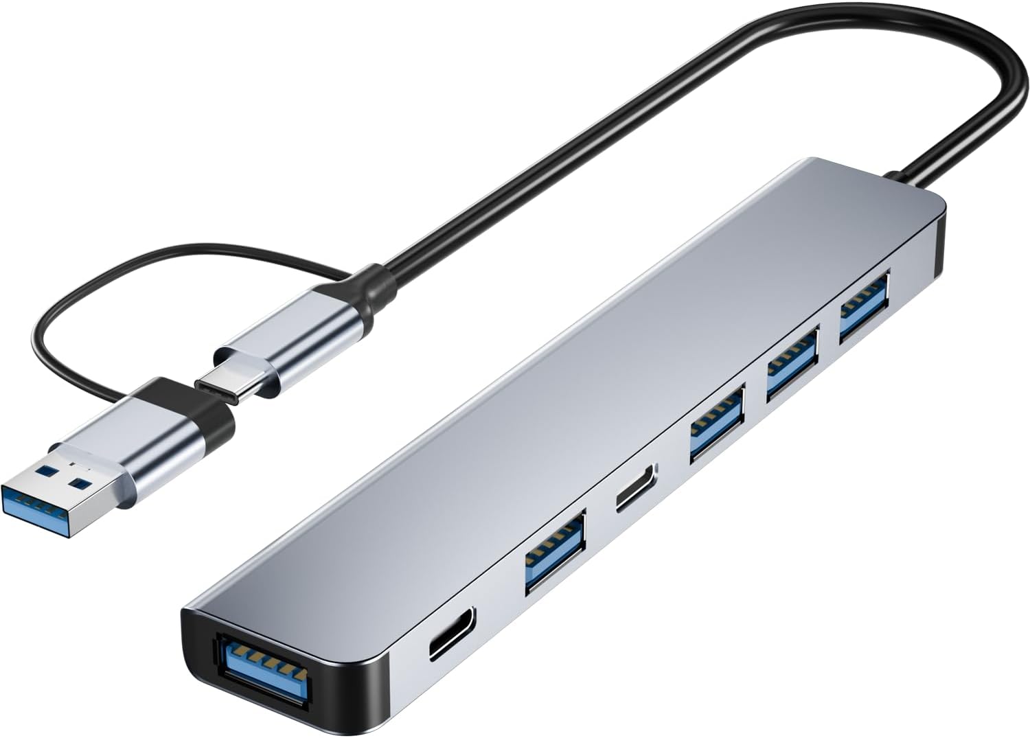 7 in 1 USB C & USB Hub with USB 3.0, USB 2.0 Ports