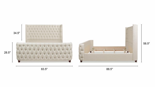 Jennifer Taylor Home Brooklyn King Tufted Panel Bed