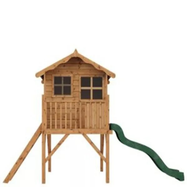 Mercia 12 x 5ft Wooden Poppy Playhouse including Tower & Slide