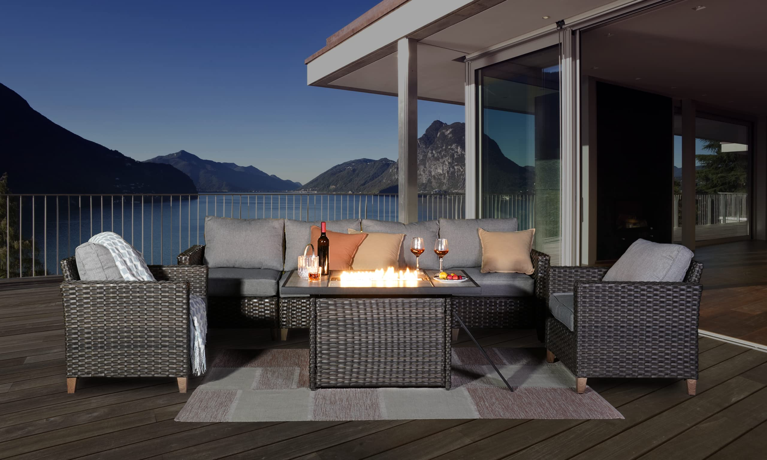 Fire Pit Patio Set
