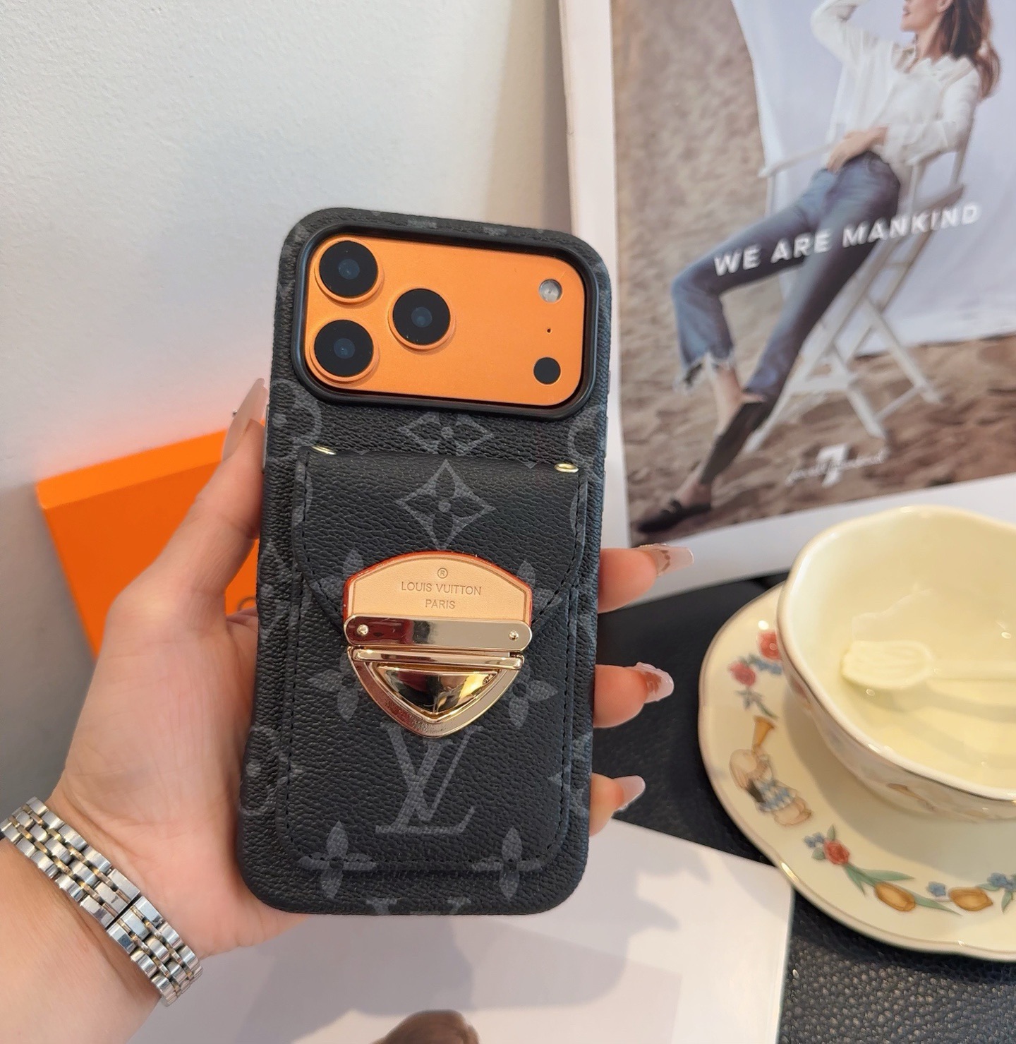 LV Classic Monogram Card Holder Phone Case