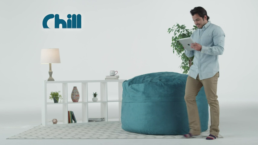 Giant 5' Memory Foam Furniture Bean Bag - Big Sofa with Soft