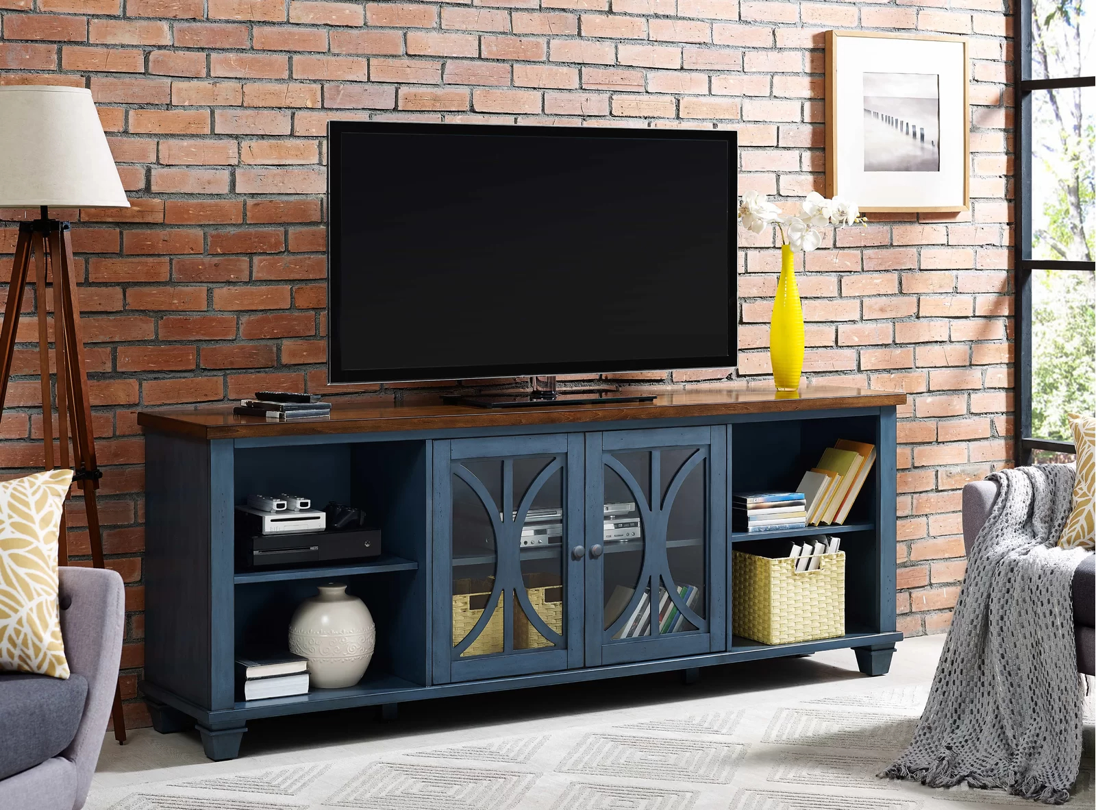 Rabinowitz TV Stand for TVs up to 88"