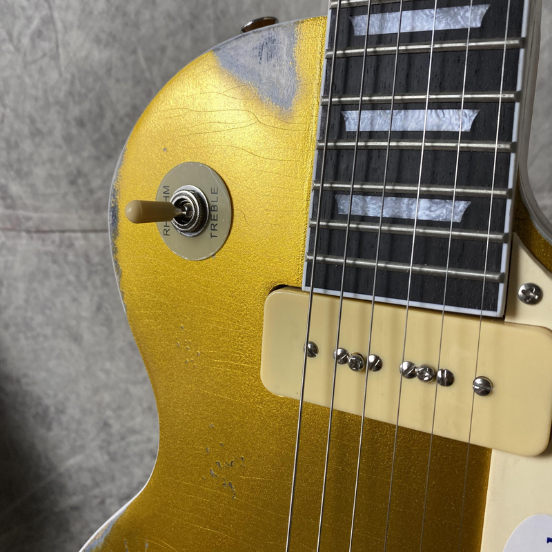 6 String Mike Ness Deluxe Electric Guitar Aged Gold Handed Relics Old