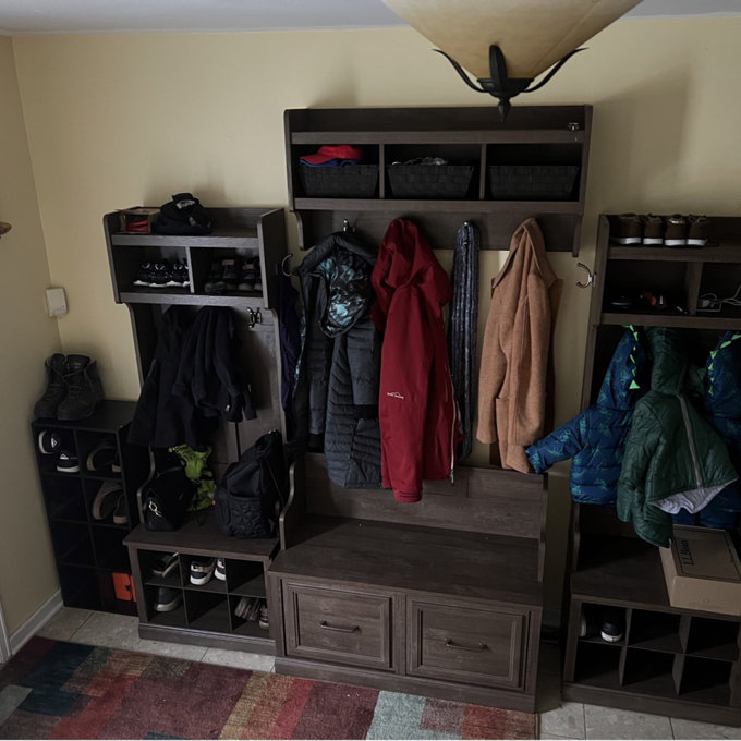 Woodland 88.23'' Wide Hall Tree with Bench and Shoe Storage