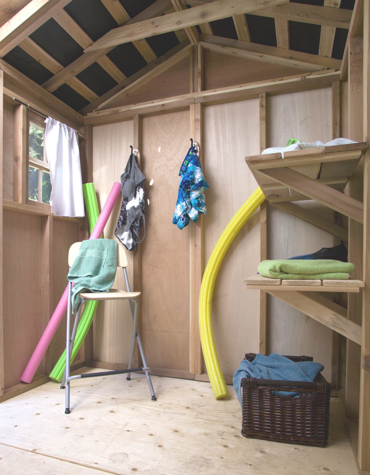 9x6 ft Cabana Cedar Wood Garden Shed
