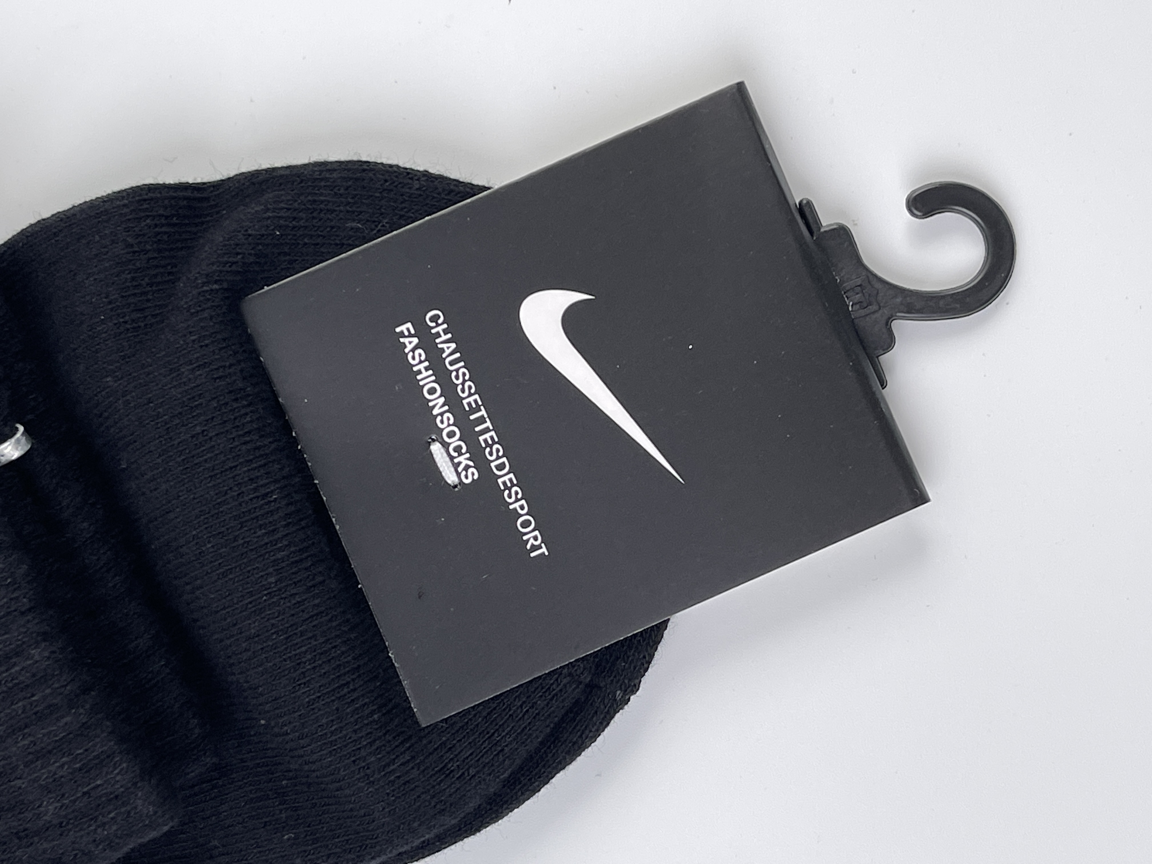 Nike Crew Socks White Black