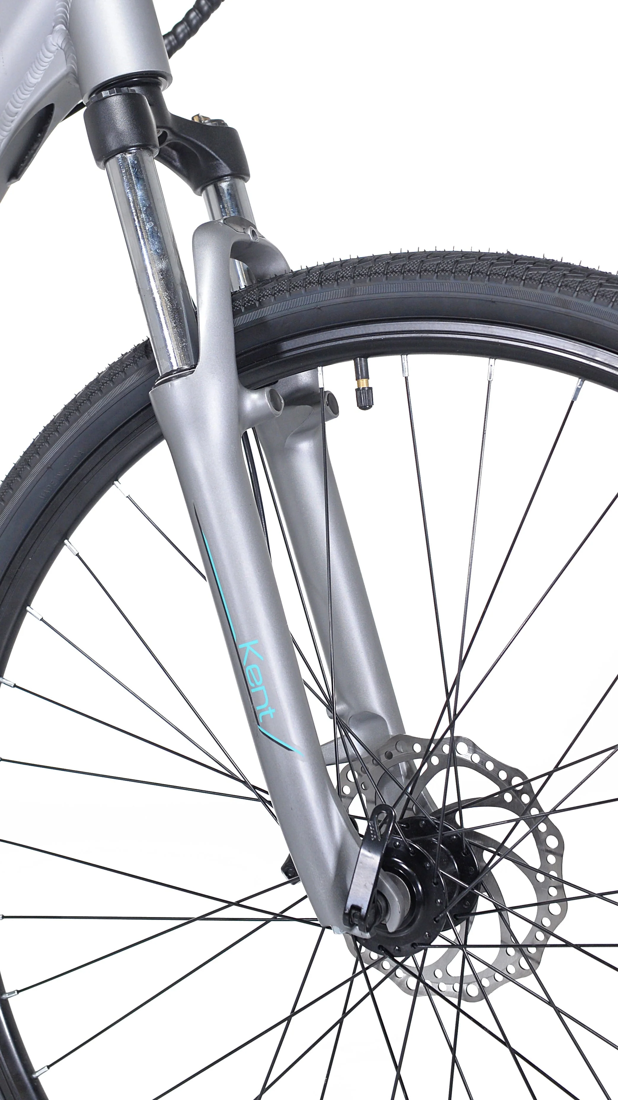 Kent 700c Step-Through Electric Comfort Bike, 350W, Gray