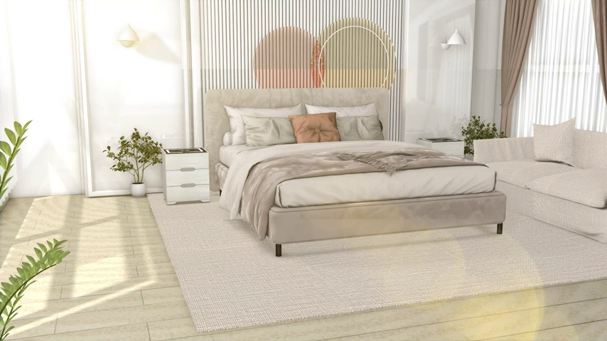 Nightstands Wireless Charging Station and LED Lights