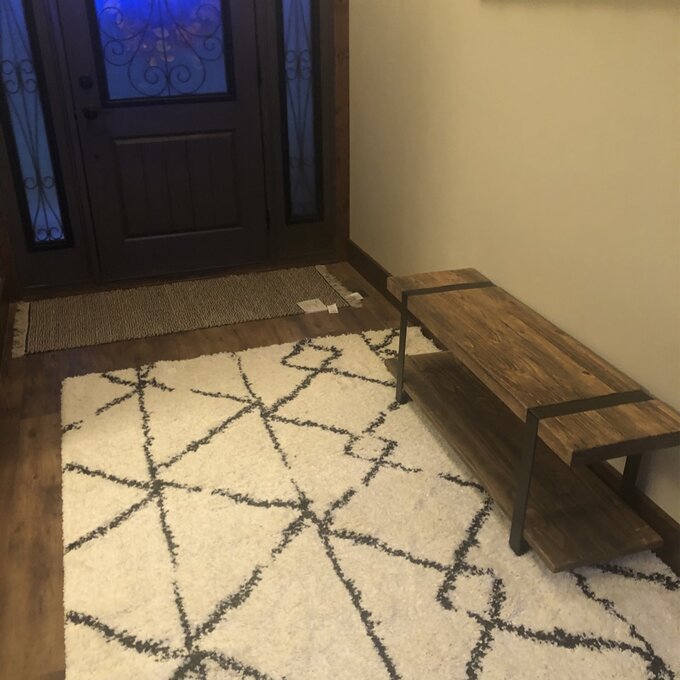Alezzi 48'' Wide Birch Solid Wood Hall Tree with Bench