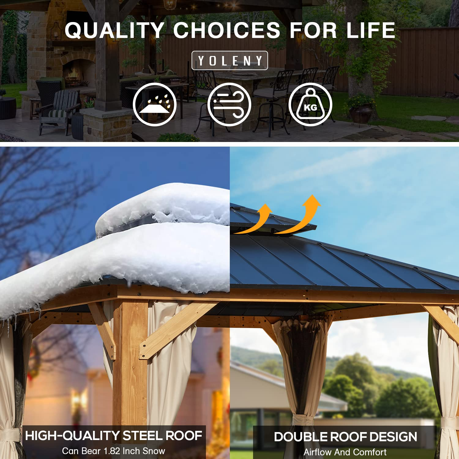 Spruce Wood Gazebo
