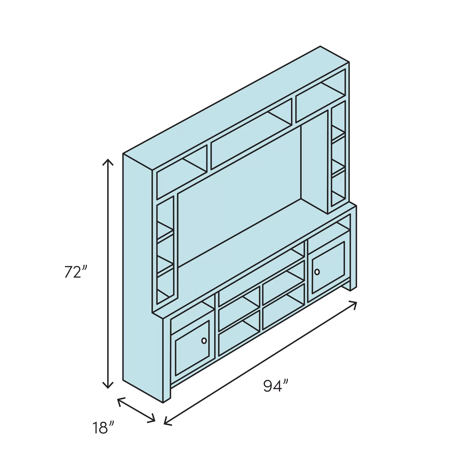 Korte Entertainment Center for TVs up to 50