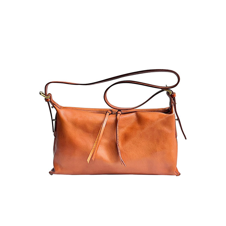 Minimalist Leather Shoulder Hobo