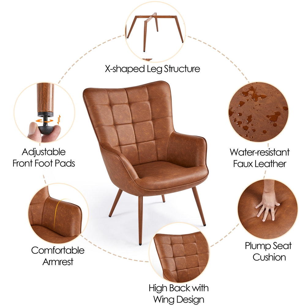 Aichele Upholstered Wingback Chair