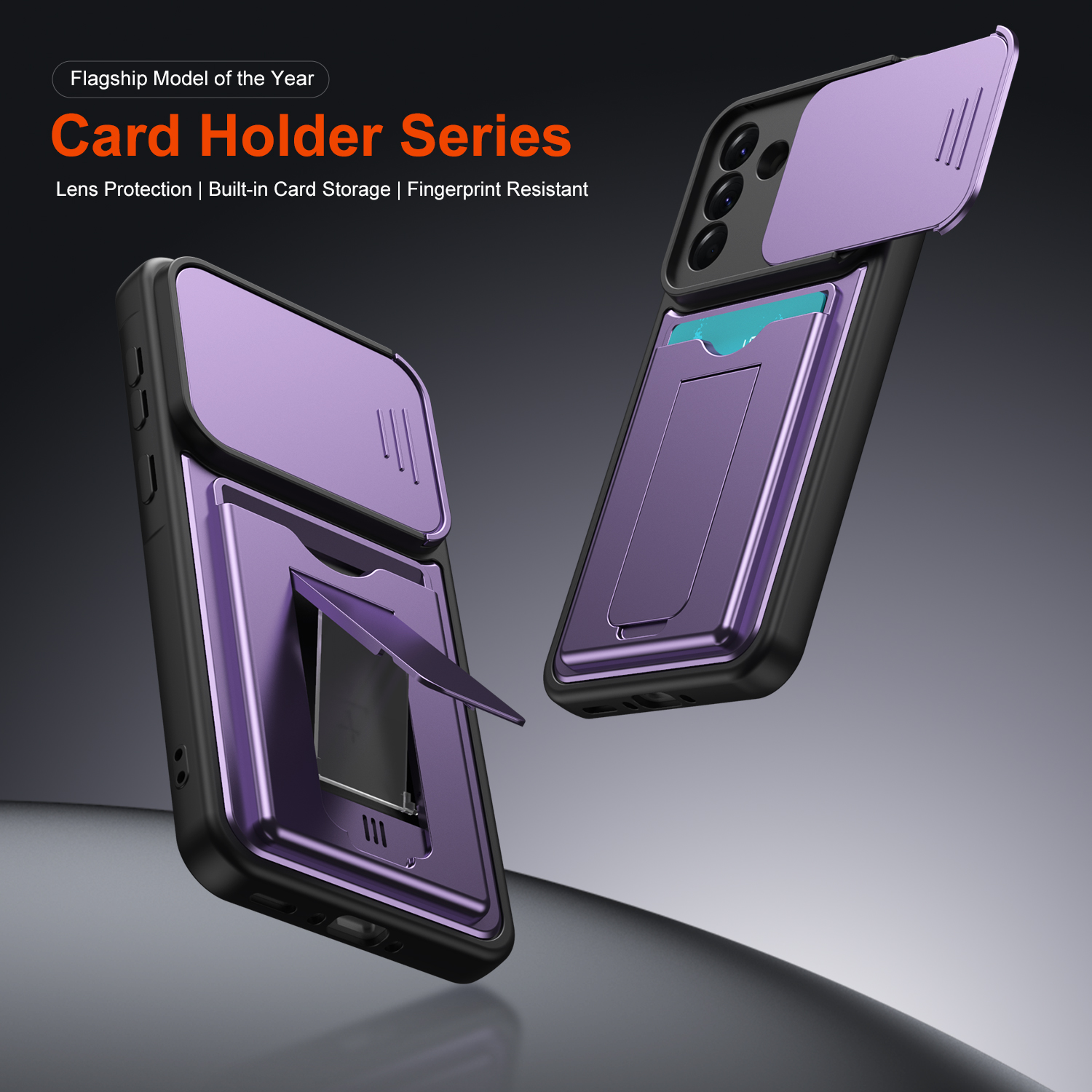 Galaxy A17 Stand & Holder Full Coverage - back view