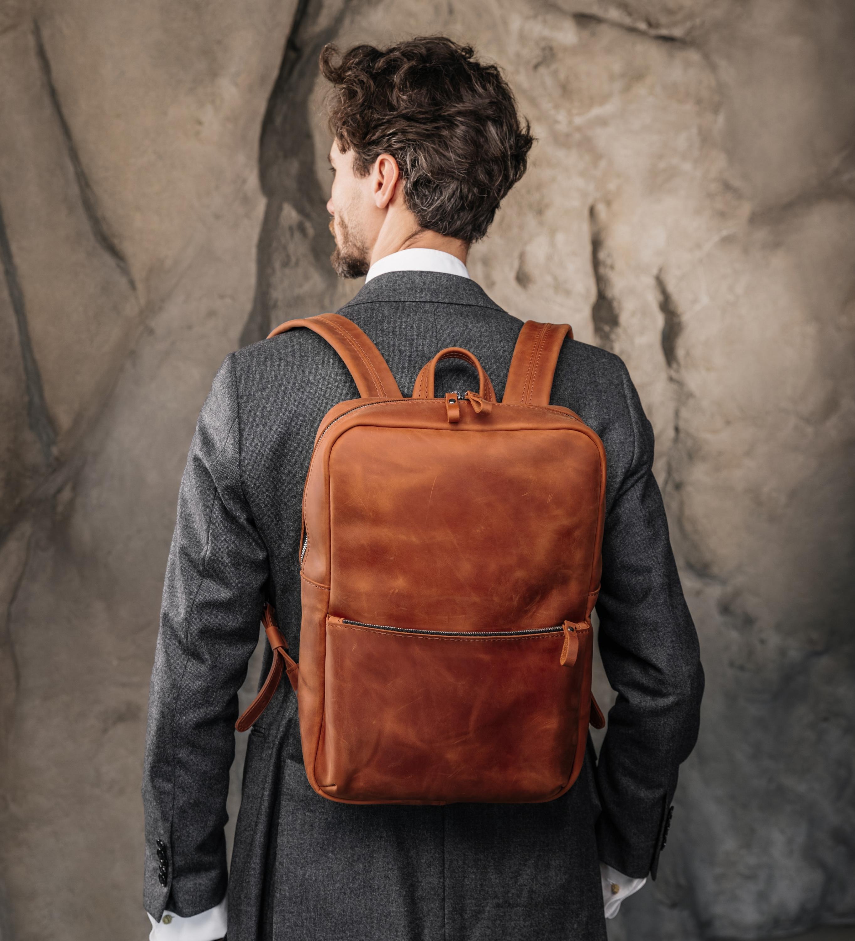 The Professional Full-Grain Leather Backpack