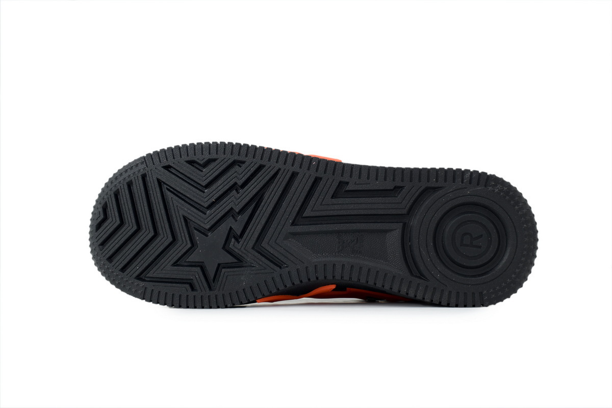 A Bathing Ape Black Tangerine Red Big Star OZX8HMX 91315M