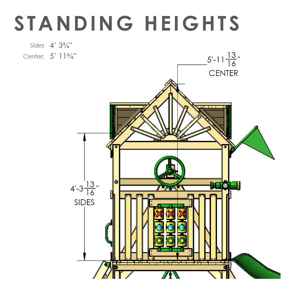 Gorilla Playsets 01-0021 Nantucket II Wooden Swing Set