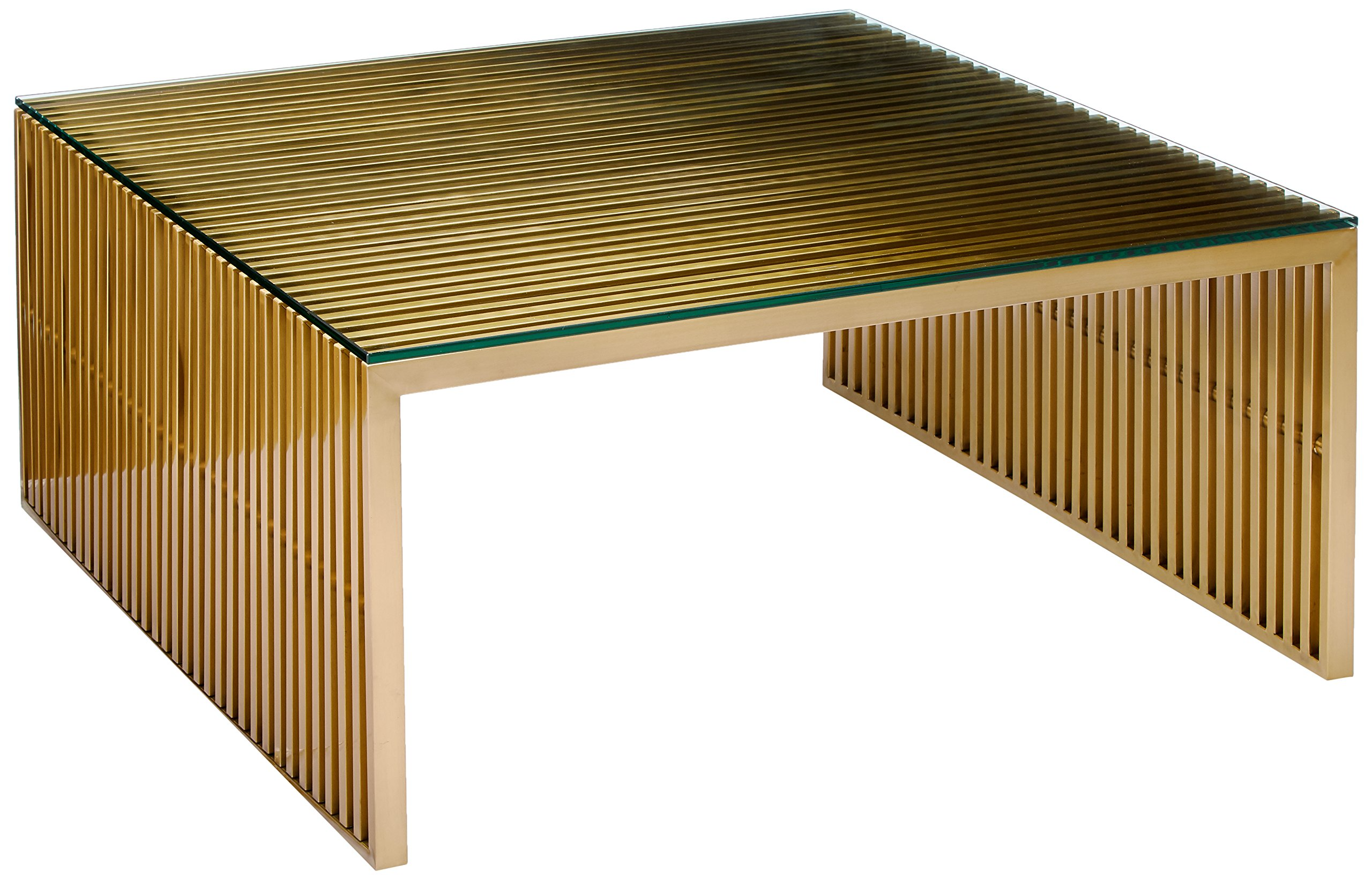 Gridiron Gold Contemporary Modern Stainless Steel Coffee