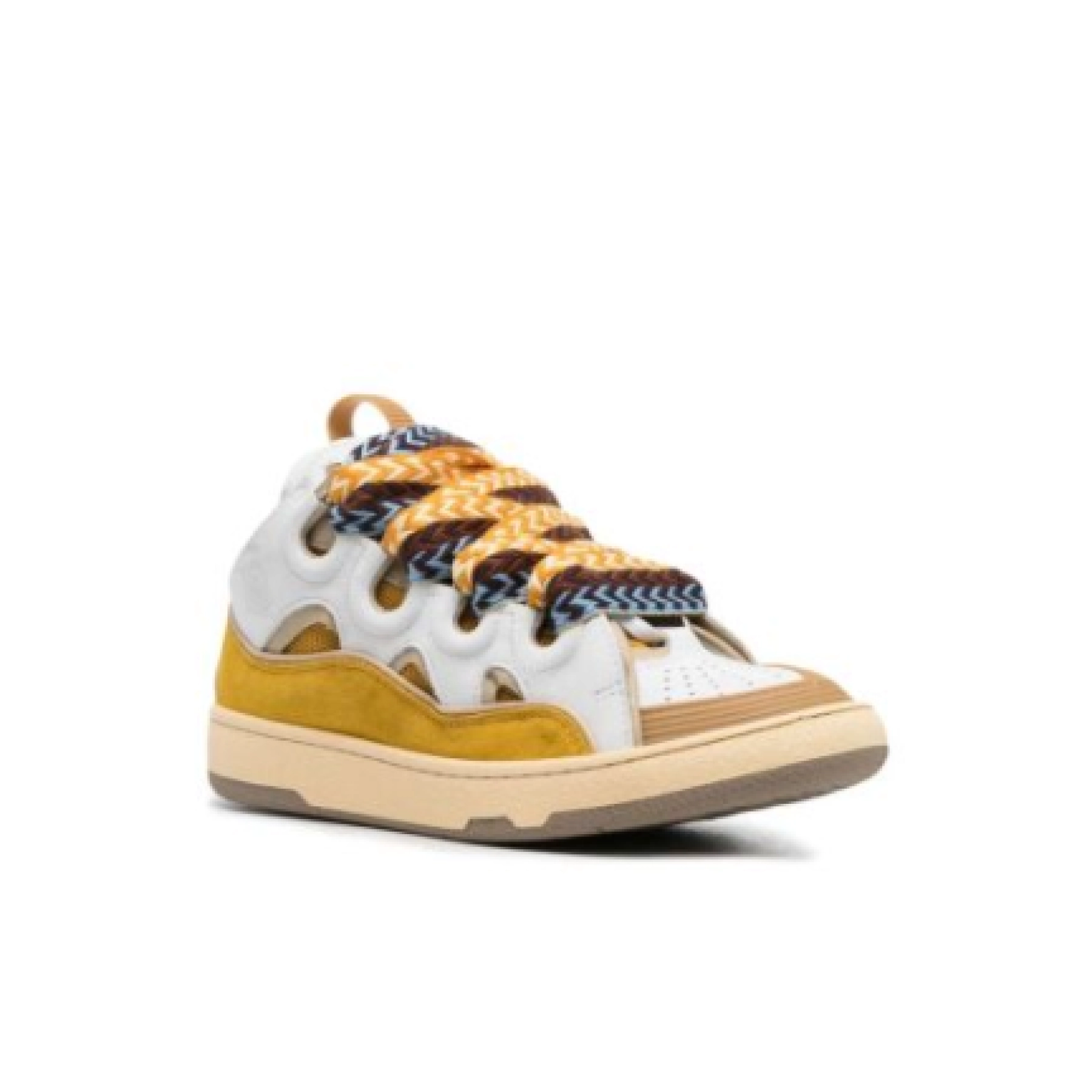 Lanvin Curb Chunky Lace-Up Sneakers Yellow
