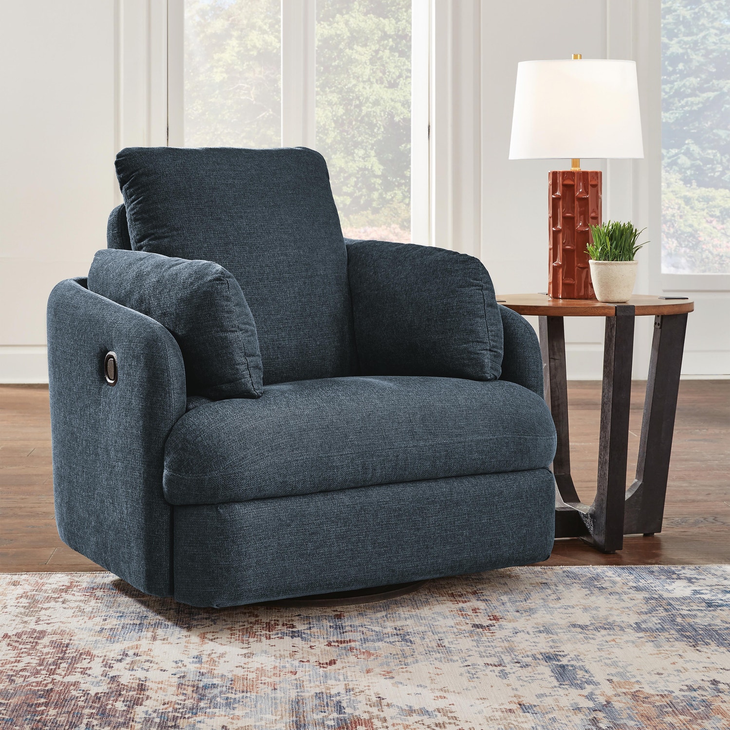 Modmax Next-Gen Nuvella™ Performance Fabric Swivel Glider Recliner