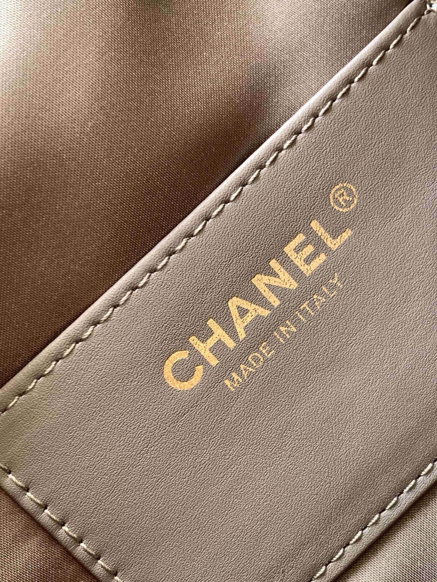 Chanel Suede Hobo Bag Mushroom detail 3