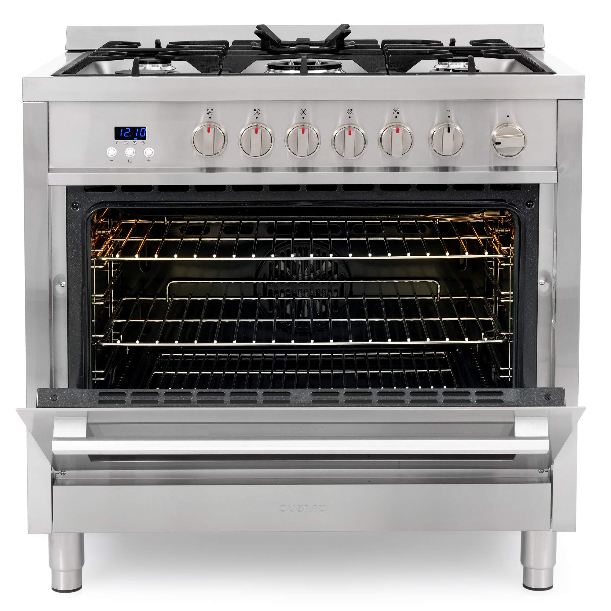 36 in. Gas Range with 5 Burner Cooktop