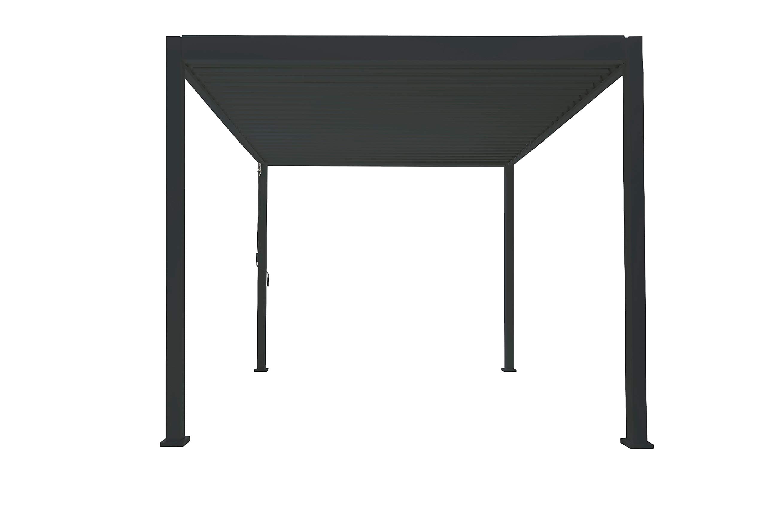 Outdoor Louvered Pergola 10' x 13' Dark Bronze Deck Garden