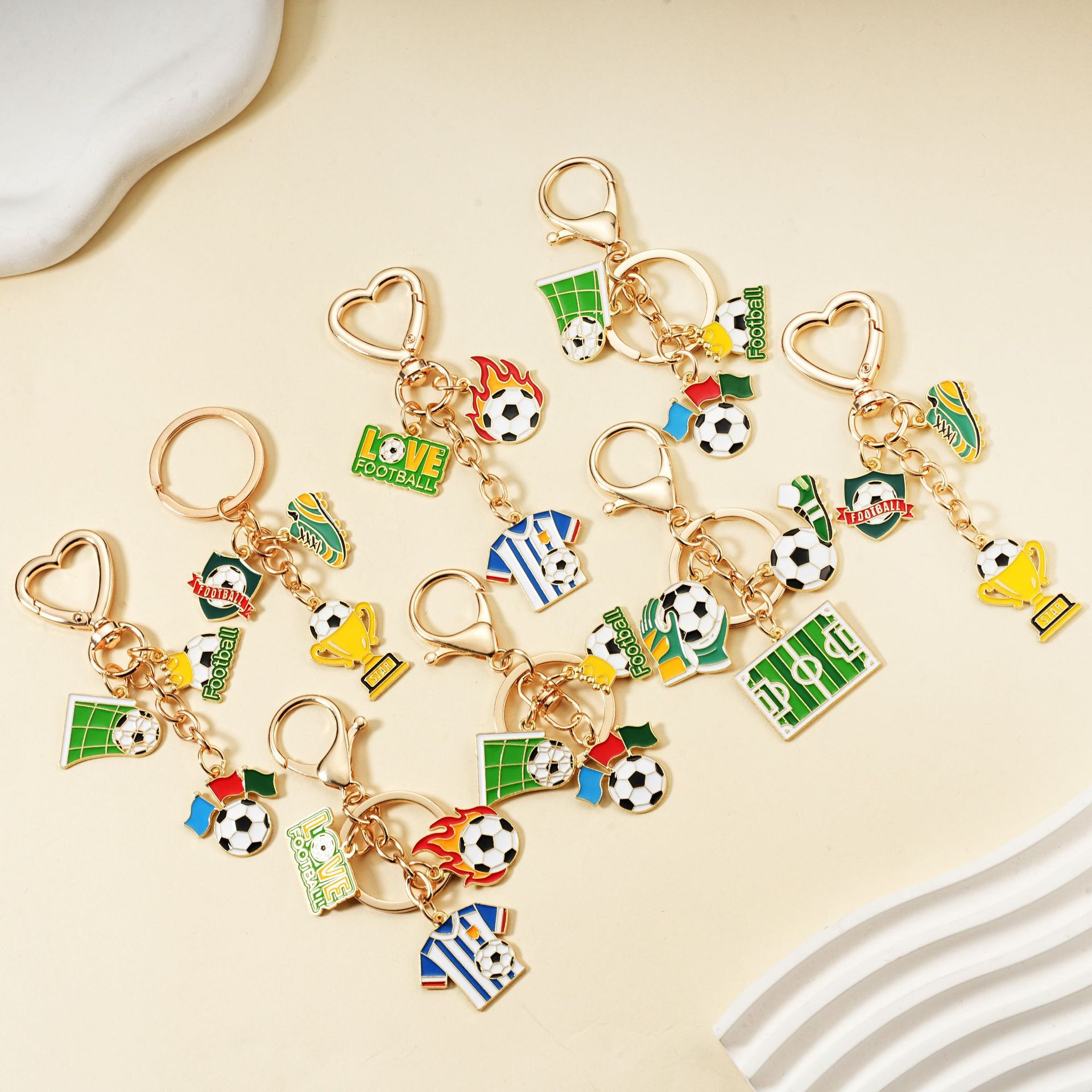 World Cup gift keychains bag charms