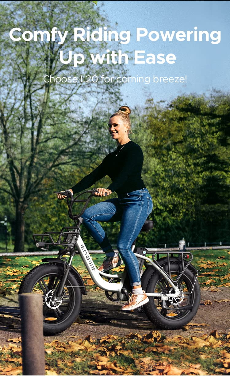 ENGWE L20 Fat Tire Electric Bike, 750W, 48V 13Ah