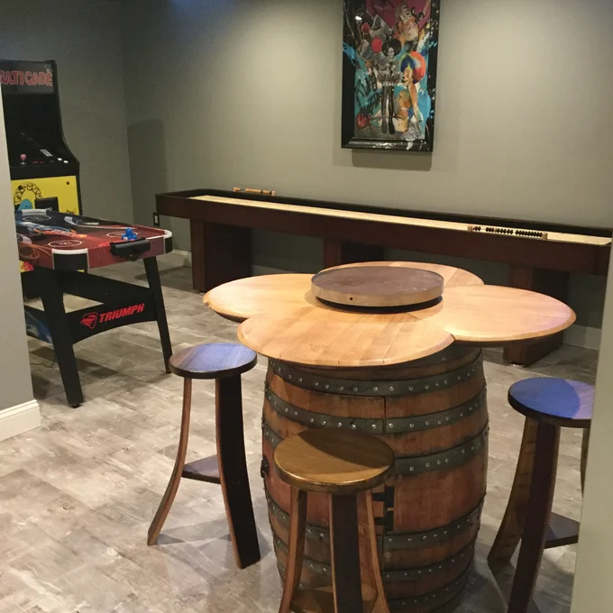 Uniontown 4 - Person Counter Height Solid Oak Dining Set