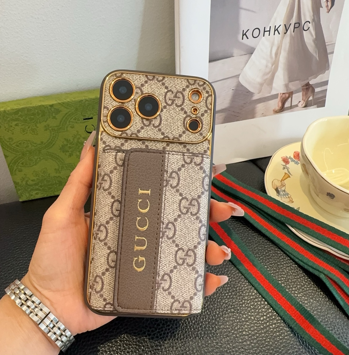 Gucci Card Holder Phone Case