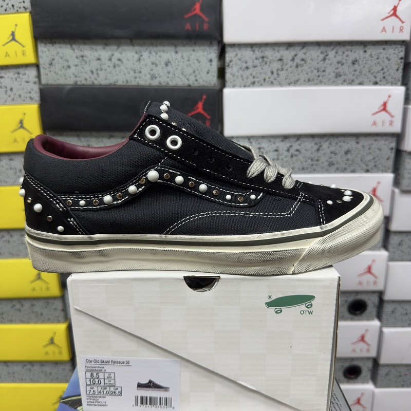Vans Old Skool Black White Vintage Pearl
