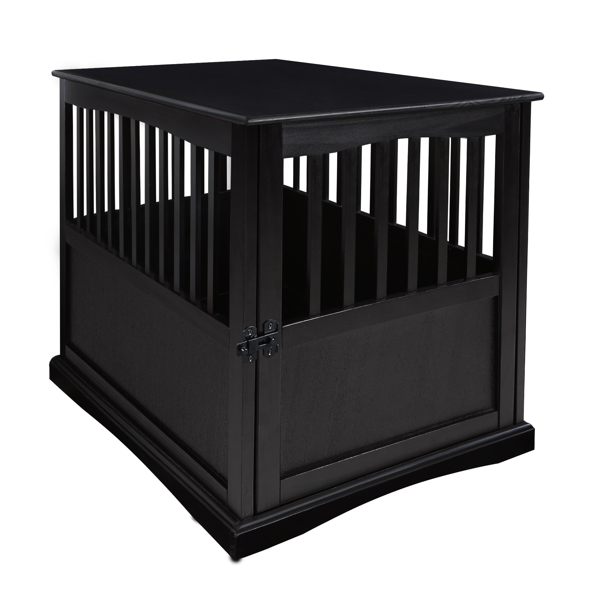 Wooden Large Pet Crate, Black
