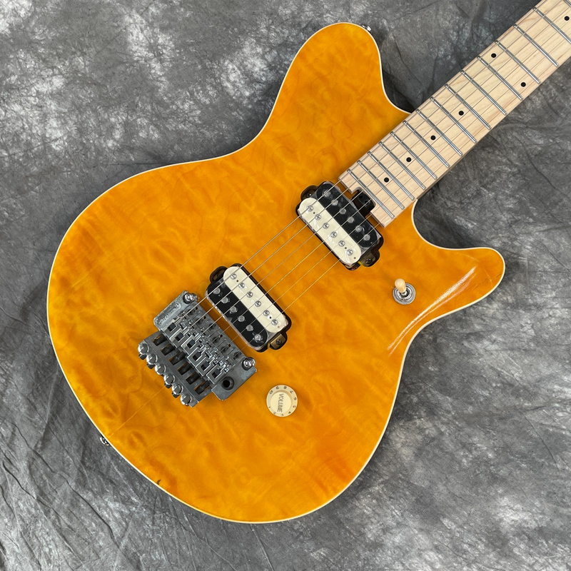 Music Man EV .H Eddie Van Halen Signature Amber Quilt Top Electric Guitar