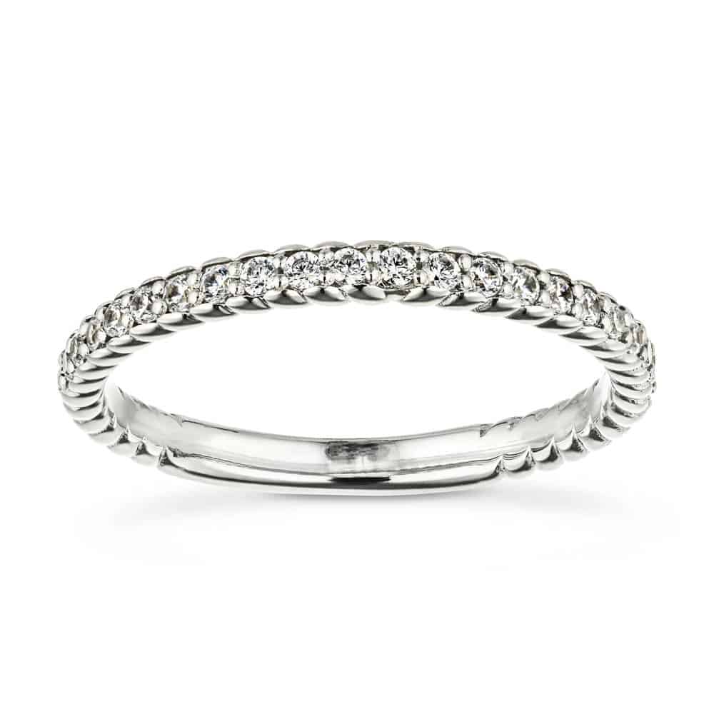 Helix 1/5 ctw Round Lab Grown Diamond Rope Twist Wedding Band