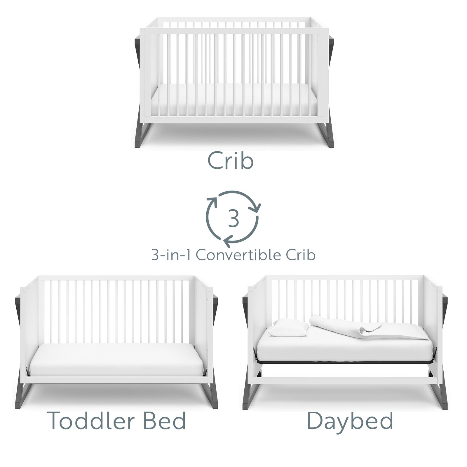 Equinox 3-in-1 Convertible Crib