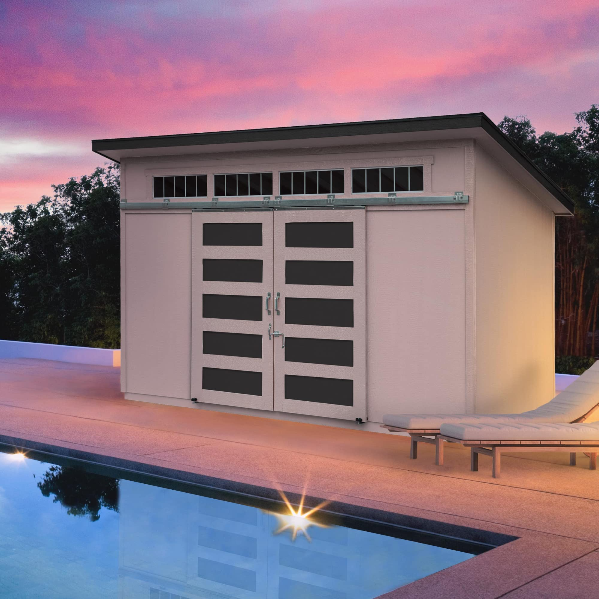 Palisade 12x8 Do-it-Yourself Wooden Storage Shed with Floor
