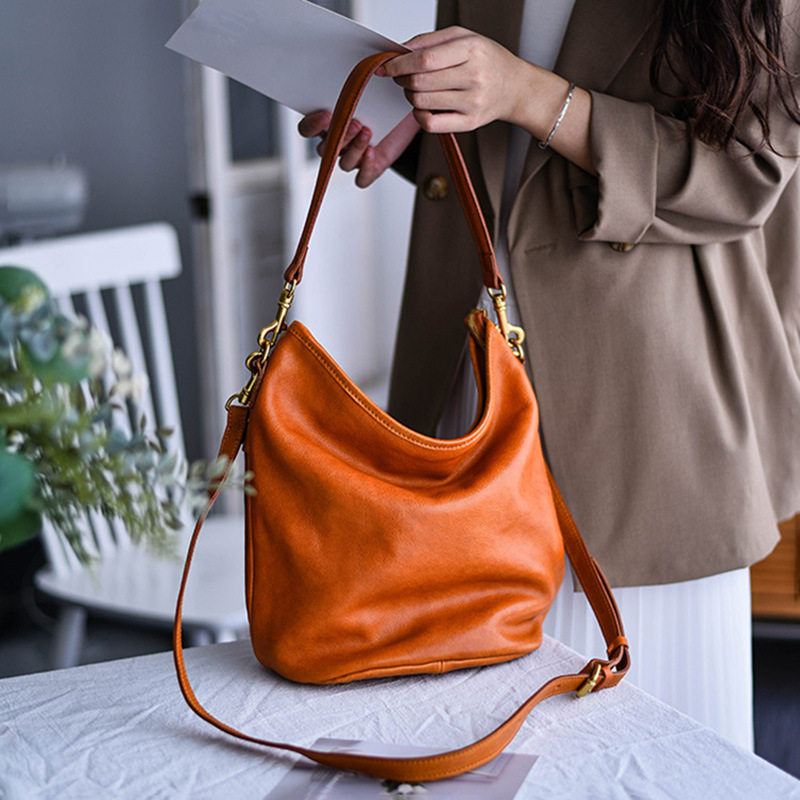 Soft Leather Hobo Bag